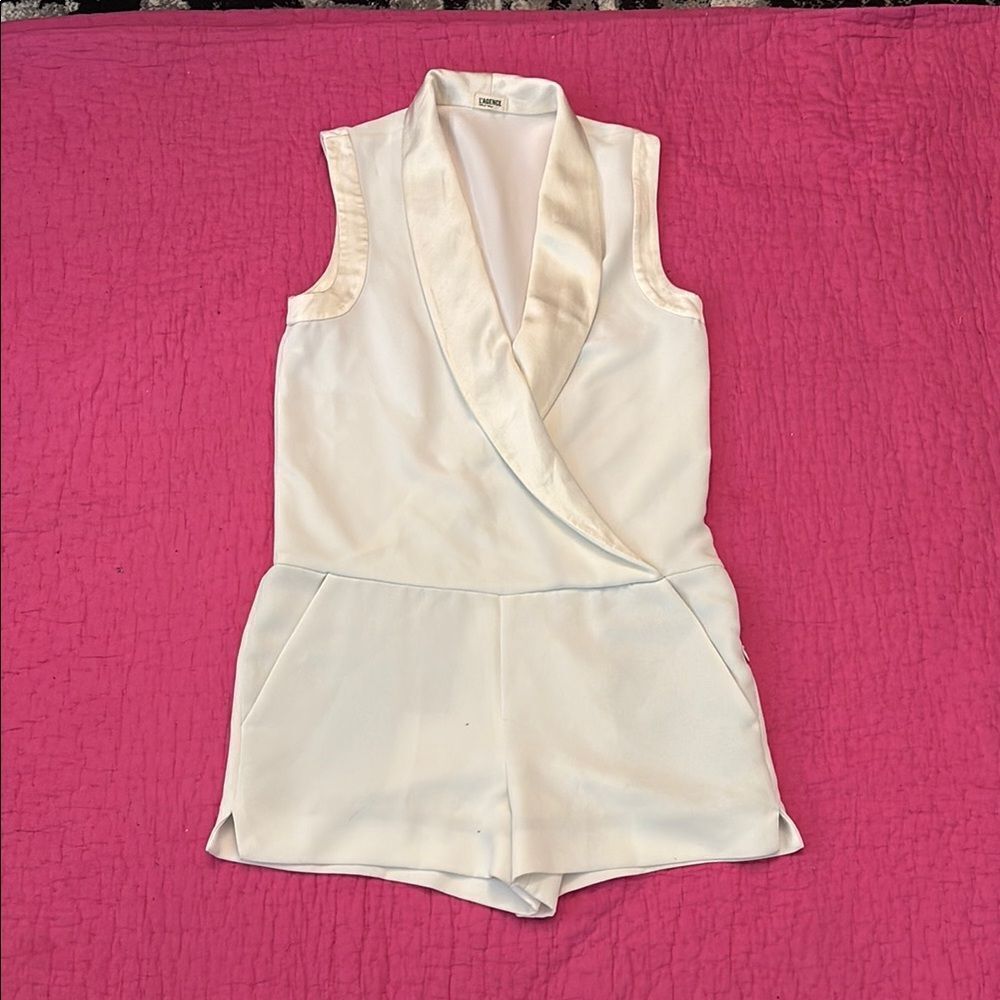 L'AGENCE Elegant white romper, US2